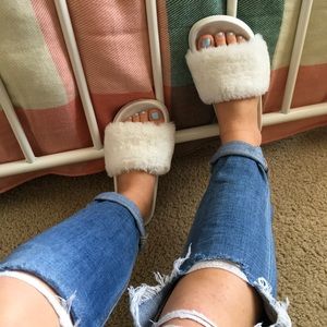 White slippers